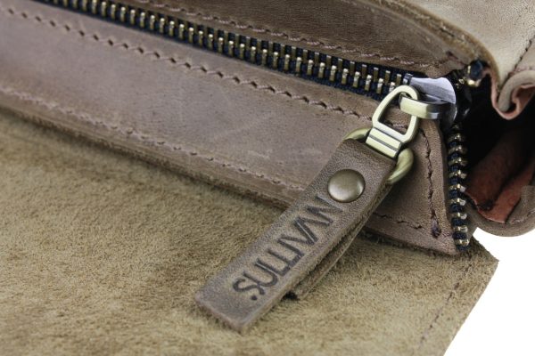 Сумка чоловіча шкіряна на плече smvp54(25) оливкова - Зображення 7