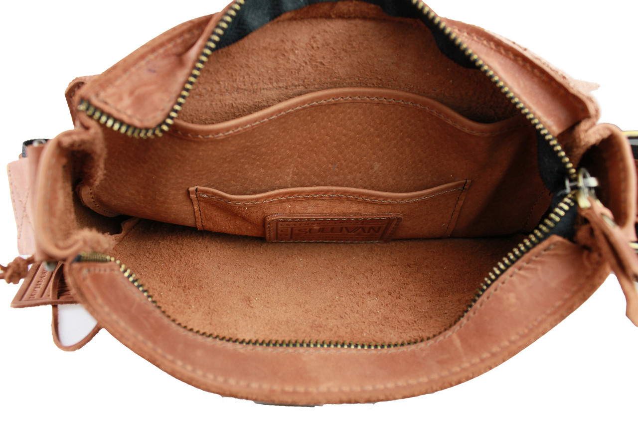 Сумка чоловіча шкіряна на плече smvp84(32) світло-коричнева - Зображення 7