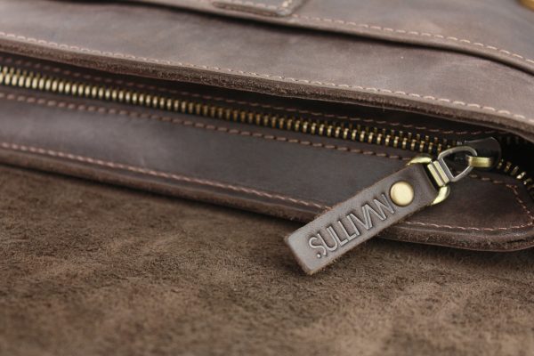 Сумка чоловіча шкіряна на плече smvp85(32) коричнева - Зображення 6