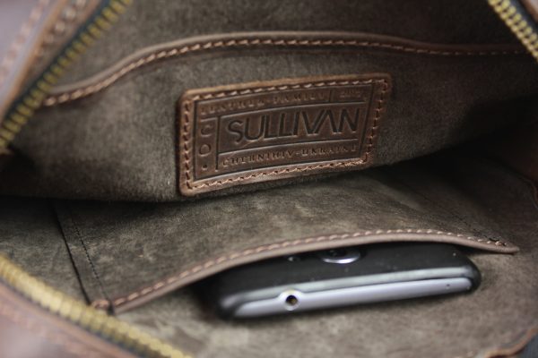 Сумка з ручкою чоловіча шкіряна smvp135(30) коричнева - Зображення 3
