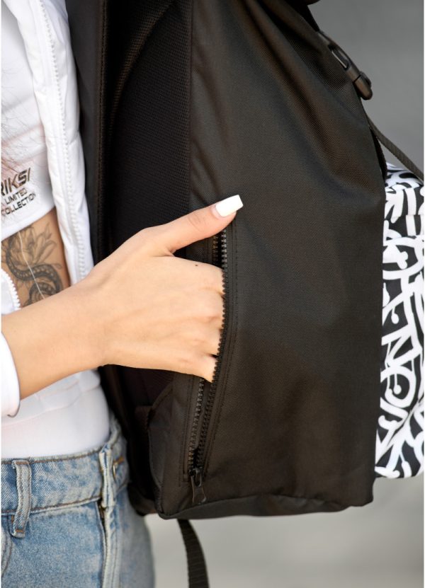 Рюкзак SamBag жіночий  RollTop з принтом Graphity - Зображення 10