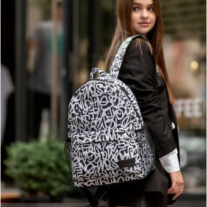 Рюкзак SamBag жіночий Brix PJT з принтом Graphity
