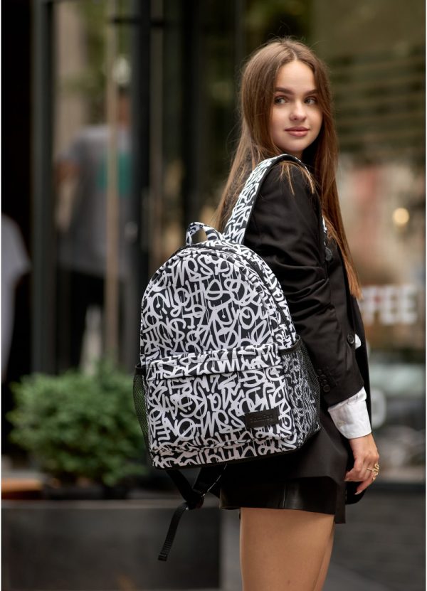Рюкзак SamBag жіночий Brix PJT з принтом Graphity