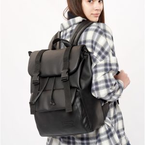 Рюкзак SamBag жіночий Loft Zard чорний з клапаном