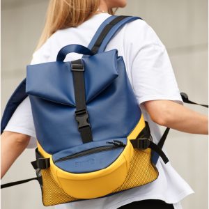 Рюкзак SamBag жіночий Rene Double жовто-блакитний