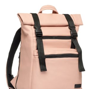 Рюкзак SamBag жіночий Roll Top LTT кольору пудра