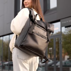 Рюкзак SamBag жіночий RollTop Чорний