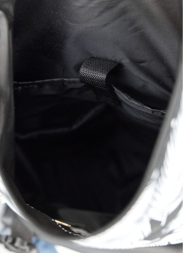 Рюкзак SamBag жіночий RollTop Milton Чорний з принтом Palm - Зображення 12