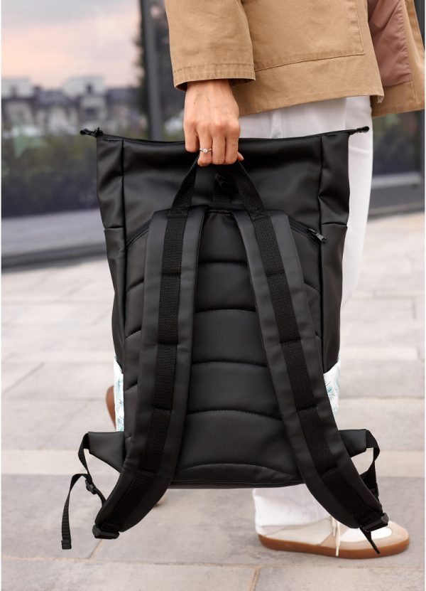 Рюкзак SamBag жіночий RollTop X з принтом "Palm" - Зображення 11