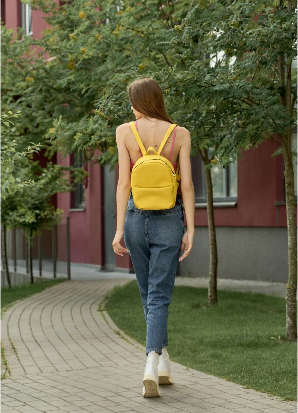 Рюкзак SamBag жіночий Brix KQV Жовтий - Зображення 4