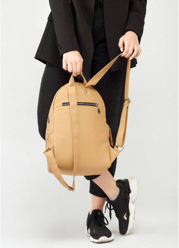 Рюкзак SamBag жіночий Dali BPS Бежевий - Зображення 6