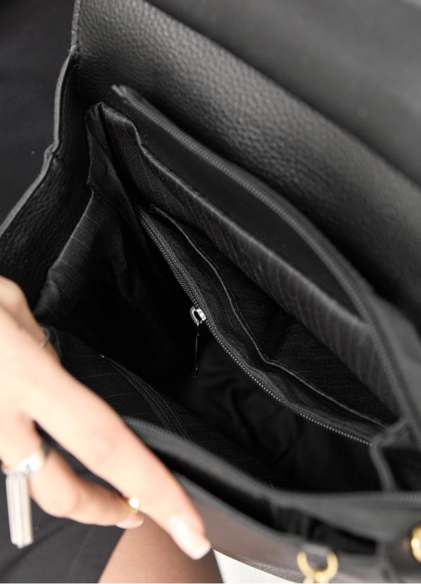 Рюкзак SamBag жіночий Leoma Brit Чорний - Зображення 7