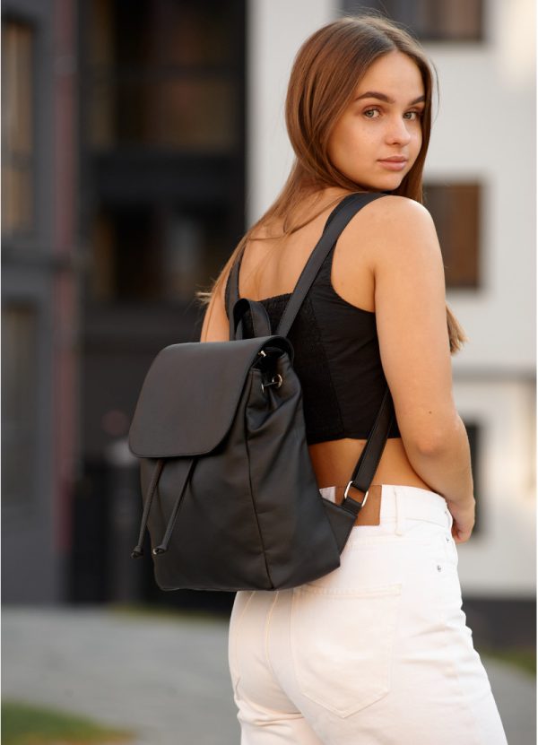 Рюкзак SamBag жіночий Loft MZN Чорний - Зображення 2