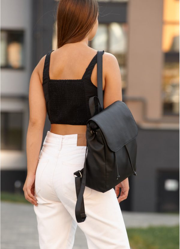 Рюкзак SamBag жіночий Loft MZN Чорний - Зображення 4