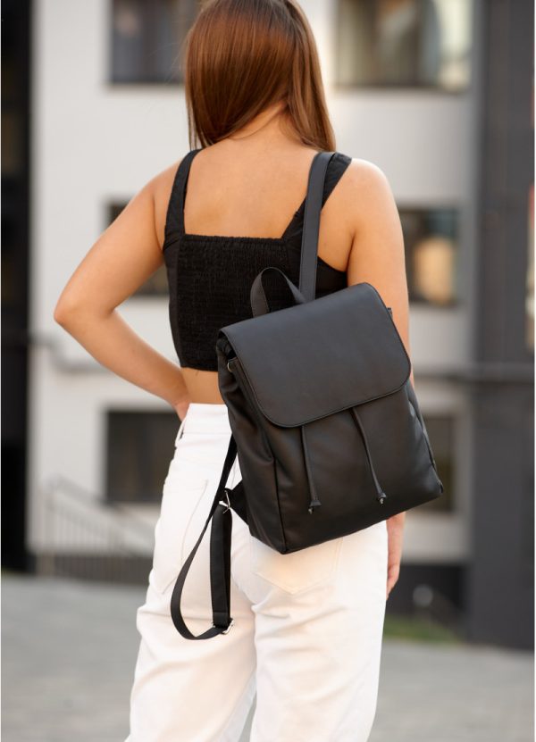 Рюкзак SamBag жіночий Loft MZN Чорний - Зображення 5