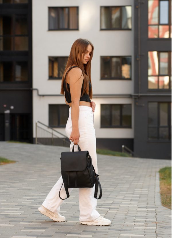 Рюкзак SamBag жіночий Loft MZN Чорний - Зображення 7