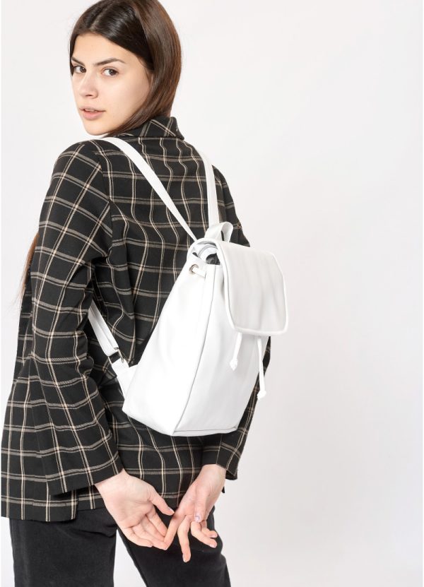Рюкзак SamBag жіночий Loft MZP Білий - Зображення 7
