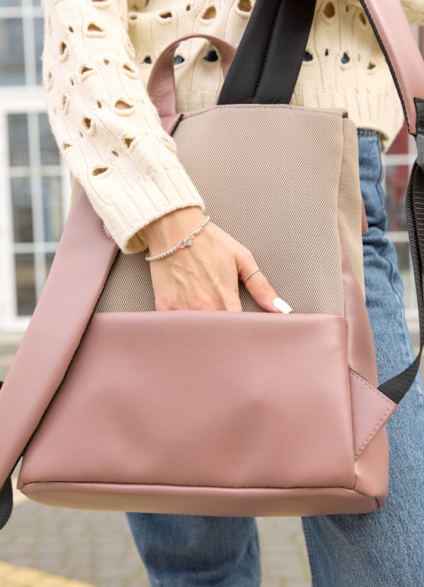 Рюкзак SamBag жіночий Rene Option Рожевий - Зображення 6