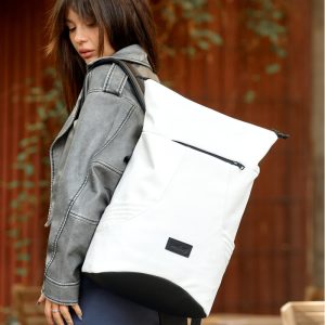 Рюкзак SamBag жіночий RollTop X Білий