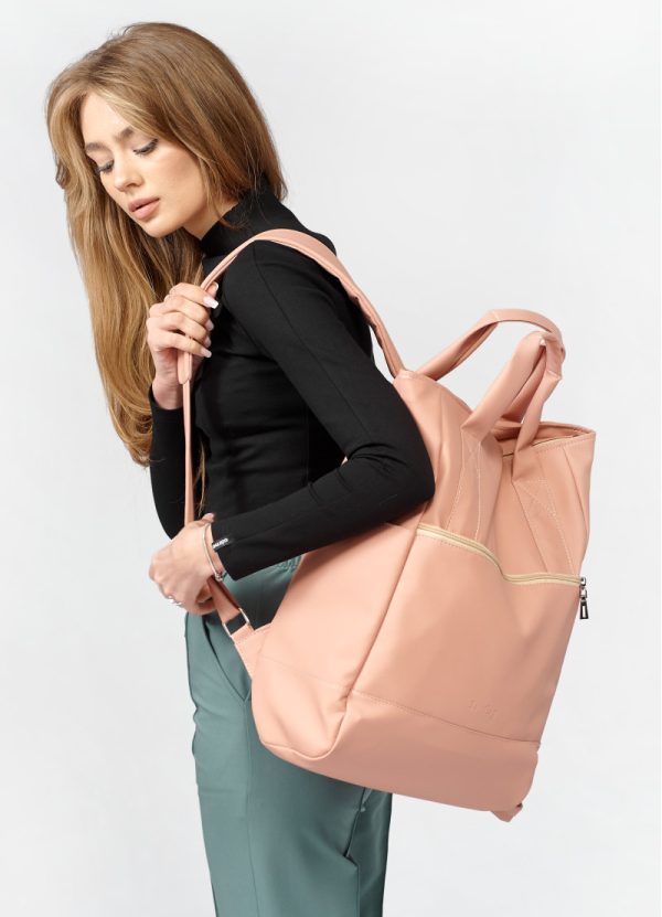 Рюкзак SamBag жіночий Shopper Пудра - Зображення 3