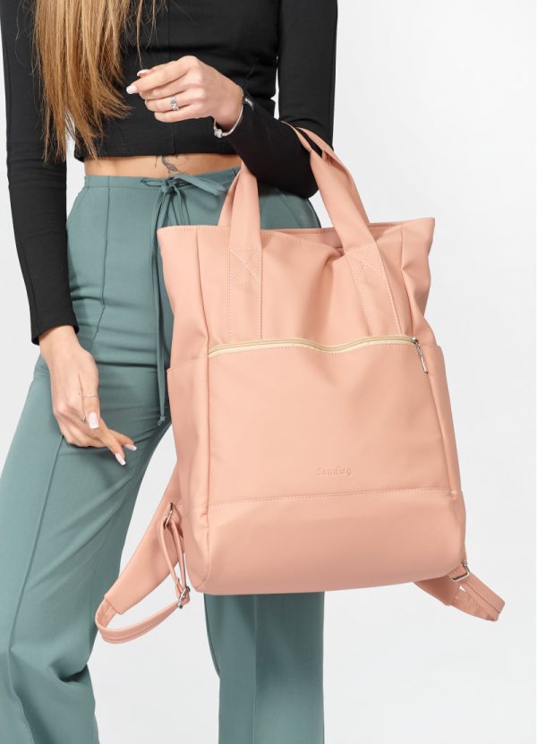 Рюкзак SamBag жіночий Shopper Пудра - Зображення 5