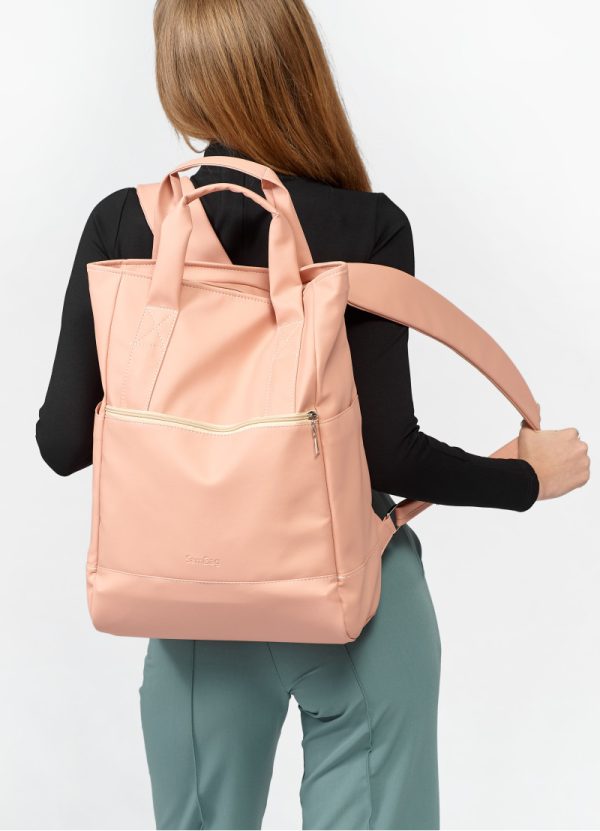 Рюкзак SamBag жіночий Shopper Пудра - Зображення 6