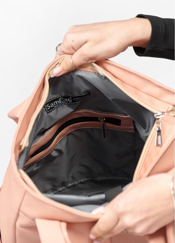 Рюкзак SamBag жіночий Shopper Пудра - Зображення 8