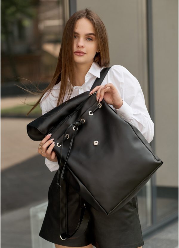 Рюкзак SamBag жіночий Loft LZN Чорний - Зображення 6