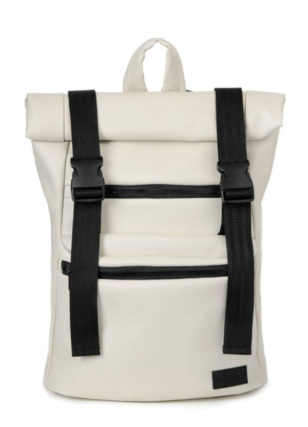 Рюкзак SamBag жіночий RollTop молочний колір - Зображення 2