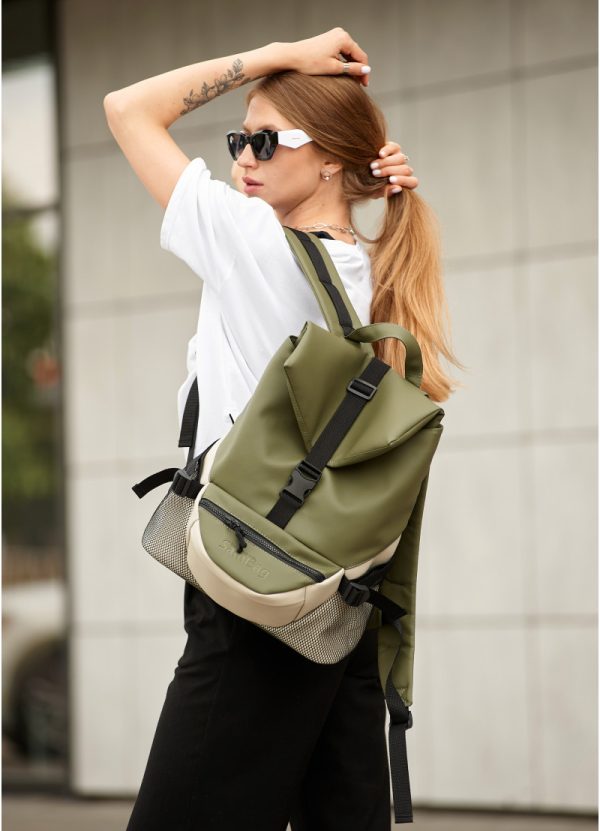 Рюкзак SamBag жіночий ReneDouble хакі