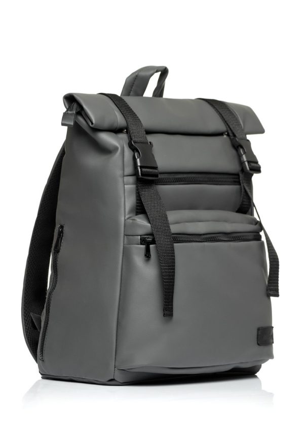 Рюкзак SamBag жіночий RollTop Графітовий - Зображення 5