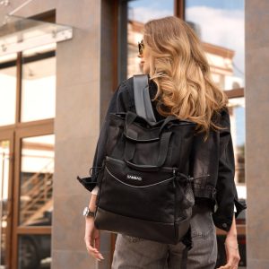Рюкзак-сумка Sambag Жіноча Shopper Чорний оксфорд