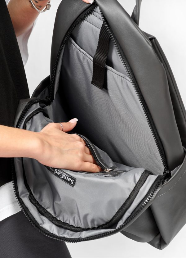 Рюкзак SamBag жіночий Zard LST Графітовий - Зображення 6