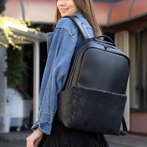Рюкзак SamBag жіночий Zard Dart Чорний крокодил